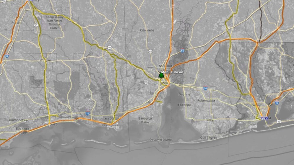 Mobile Rosin Roads and Rails Map hi res